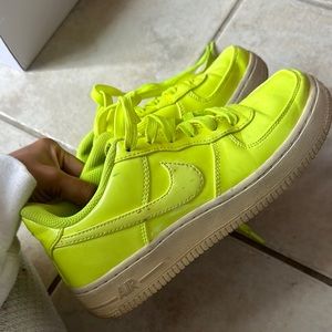 Nike Air Force 1 Neon Yellow Sneakers